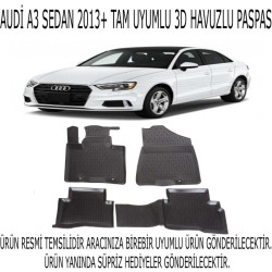 Audi A3 Sedan 2012+ 3d Havuzlu Paspas 1. Kalite Kokusuz (hediyeli)