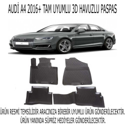 Audi A4 2016+ 3d Havuzlu Paspas 1. Kalite Kokusuz (hediyeli)