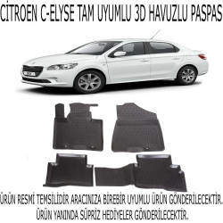 Citroen C-elysee 2012+ 3d Havuzlu Paspas 1. Kalite Kokusuz (hediyeli)