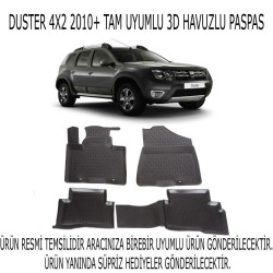 Dacia Duster 4*2 2010+ 3d Havuzlu Paspas 1. Kalite Kokusuz (hediyeli)