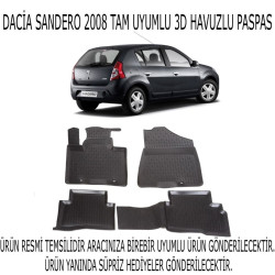 Dacia Sandero 2008+ 3d Havuzlu Paspas 1. Kalite Kokusuz (hediyeli)