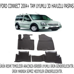 Ford Connect 2004+ 3d Havuzlu Paspas 1. Kalite Kokusuz (hediyeli)