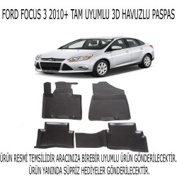 Ford Focus 3 2010-2014 3d Havuzlu Paspas 1. Kalite Kokusuz (hediyeli)