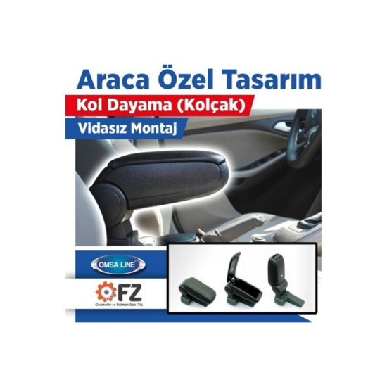 Ford Focus 3 Siyah Kol Dayama - Kolçak Usb Li Araçlar 2011-2014