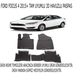 Ford Focus 4 2015-2018 3d Havuzlu Paspas 1. Kalite Kokusuz (hediyeli)