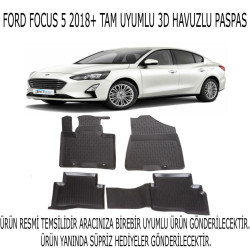 Ford Focus 5 2018+ 3d Havuzlu Paspas 1. Kalite Kokusuz (hediyeli)