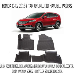 Honda Cr-v 2013+ 3d Havuzlu Paspas 1. Kalite Kokusuz (hediyeli)