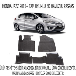 Honda Jazz 2015+ 3d Havuzlu Paspas 1. Kalite Kokusuz (hediyeli)