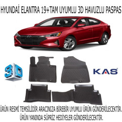 Hyundai Elantra 2019+ 3d Havuzlu Paspas 1. Kalite Kokusuz (hediyeli)