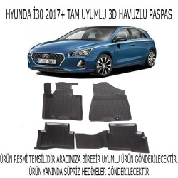 Hyundai I30 2017+ 3d Havuzlu Paspas 1. Kalite Kokusuz (hediyeli)