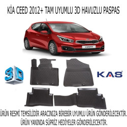 Kia Ceed 2012-2017 3d Havuzlu Paspas 1. Kalite Kokusuz (hediyeli)