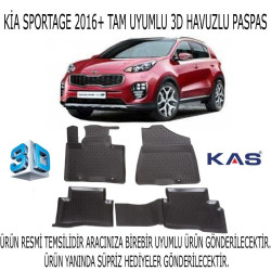 Kia Sportage 2016+ 3d Havuzlu Paspas 1. Kalite Kokusuz (hediyeli)