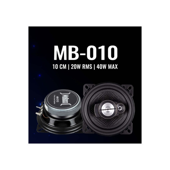 Mb-010 10 Cm Coaxial Oto Hoparlör Mobass 40w/20w Rms