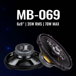 Mb-069 6x9 Coaxial Oto Hoparlör Mobass 70 W/35 W Rms