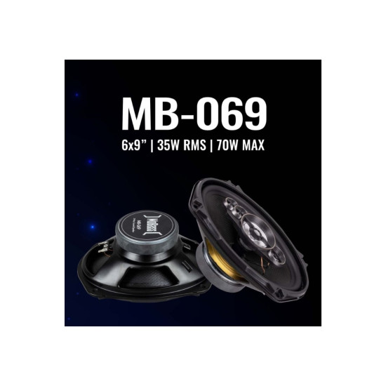 Mb-069 6x9 Coaxial Oto Hoparlör Mobass 70 W/35 W Rms