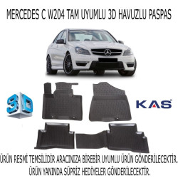 Mercedes C (w204) 2007-2013 3d Havuzlu Paspas 1. Kalite Kokusuz (hediyeli)