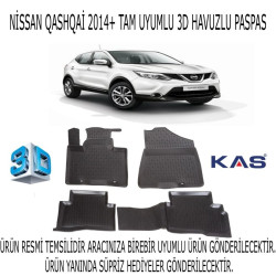 Nissan Qashqai 2014+ 3d Havuzlu Paspas 1. Kalite Kokusuz (hediyeli)