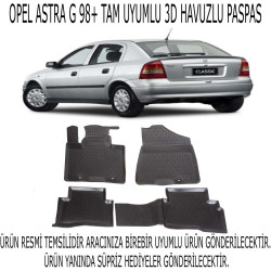 Opel Astra G 1998-2004 3d Havuzlu Paspas 1. Kalite Kokusuz (hediyeli)