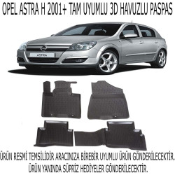 Opel Astra H 2004-2013 3d Havuzlu Paspas 1. Kalite Kokusuz (hediyeli)