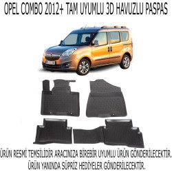 Opel Combo 2012-2018 3d Havuzlu Paspas 1. Kalite Kokusuz (hediyeli)