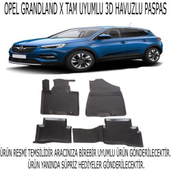 Opel Grandland X 3d Havuzlu Paspas 1. Kalite Kokusuz (hediyeli)