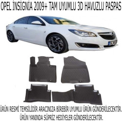 Opel Insıgnıa 2009-2016 3d Havuzlu Paspas 1. Kalite Kokusuz (hediyeli)