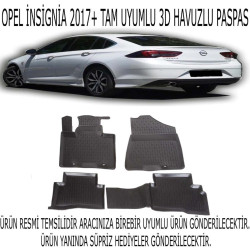 Opel Insıgnıa 2017+ 3d Havuzlu Paspas 1. Kalite Kokusuz (hediyeli)