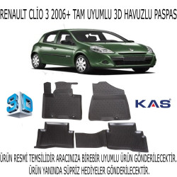 Renault Clio 3 2006-2012 3d Havuzlu Paspas 1. Kalite Kokusuz (hediyeli)