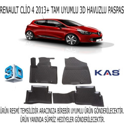 Renault Clio 4 2013+ 3d Havuzlu Paspas 1. Kalite Kokusuz (hediyeli)