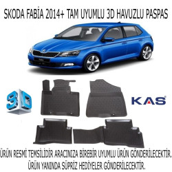 Skoda Fabia 2014+ 3d Havuzlu Paspas 1. Kalite Kokusuz (hediyeli)