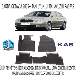 Skoda Octavia 2005-2012 3d Havuzlu Paspas 1. Kalite Kokusuz (hediyeli)