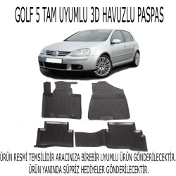 Vw Golf 5 2004-2008 3d Havuzlu Paspas 1. Kalite Kokusuz (hediyeli)