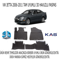 Vw Jetta 2006-2011 3d Havuzlu Paspas 1. Kalite Kokusuz (hediyeli)