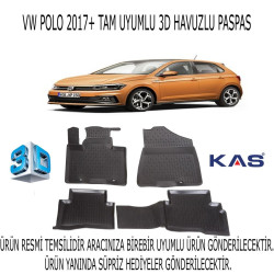 Vw Polo 2017+ 3d Havuzlu Paspas 1. Kalite Kokusuz (hediyeli)