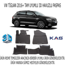 Vw Tiguan 2016+ 3d Havuzlu Paspas 1. Kalite Kokusuz (hediyeli)