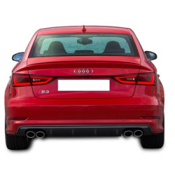 Audi A3 S3 2013 - 2016 Sedan Difüzör (Plastik)