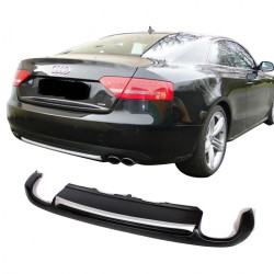 Audi A5 8P3 Coupe-Sportback 2008 - 2011 Arka Tampon Eki - Difüzör (Plastik)