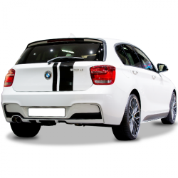 Bmw 1 Serisi F20 2012 - 2015 M Performance Arka Tampon Eki - Difüzör (Plastik)