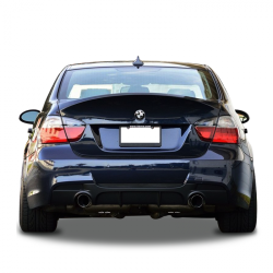 Bmw 3 Serisi E90 2006 - 2012 M Performance Arka Tampon Eki - Difüzör (Plastik)