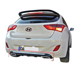 Hyundai i30 Egzoz Görünümlü Difüzör (Plastik)