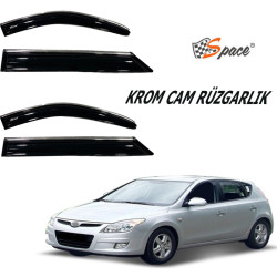 Krom cam rüzgarlığı 1.2mm Hyundai I30 2009 4'lü / CARU433