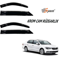 Krom cam rüzgarlığı Skoda Superb 2013-2015/ CARU420