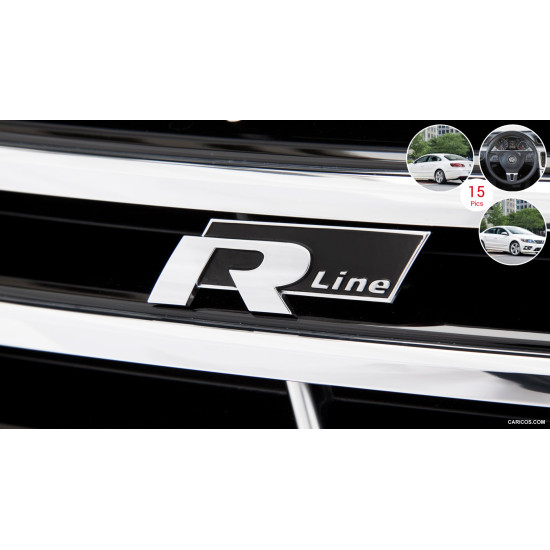 R-line yapışkanlı logo-siyah Rline Oto Logo