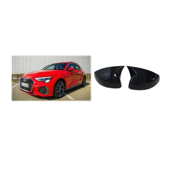 AUDİ A3 14-20 İTHAL PARLAK SİYAH AYNA KAPAĞI